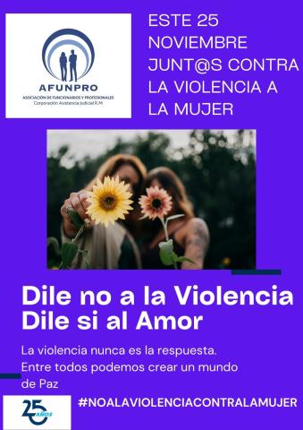 25 nov - Contra violencia Mujer