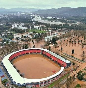 Talca bajo el agua