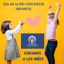 gráfica No violencia a niños