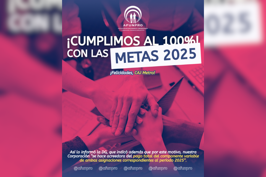 ¡CUMPLIMOS AL 100% con las METAS 2025!