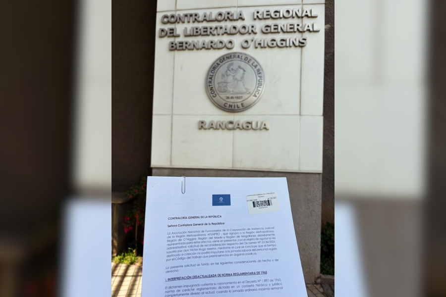 #Rancagua: Presentamos un RECURSO por el DICTAMEN que afecta JORNADA CONTINUA de funcionari@s